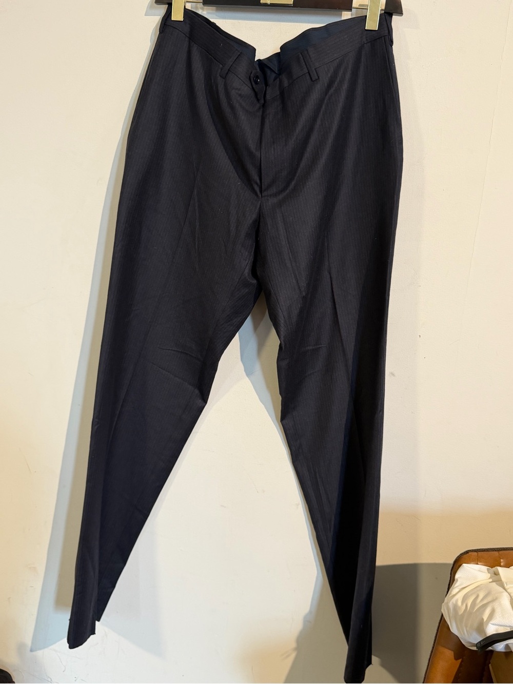 Zegna Classic blue wool pinstripe Pants